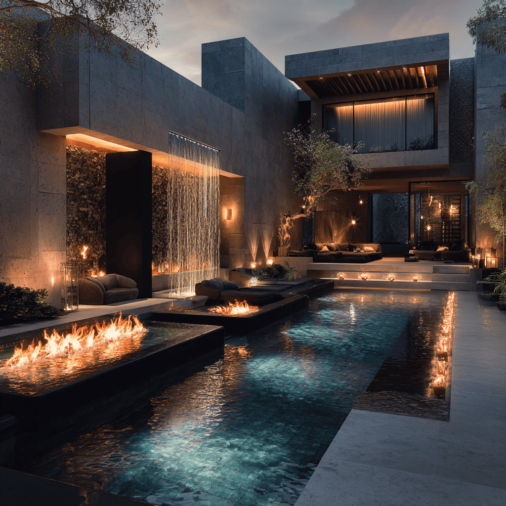 Luxury pool design: how to blend architecture, water features, and scent branding